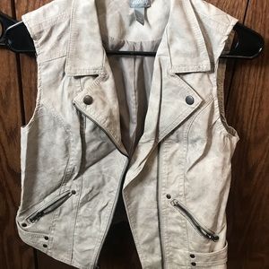 Cream vest